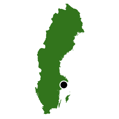 スウェーデン王国無料フリーイラスト｜首都(緑)